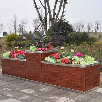 木紋鋁合金花（huā）箱橫版LHX006