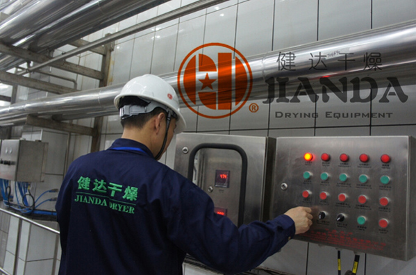 酵母細胞壁幹燥機現場調試