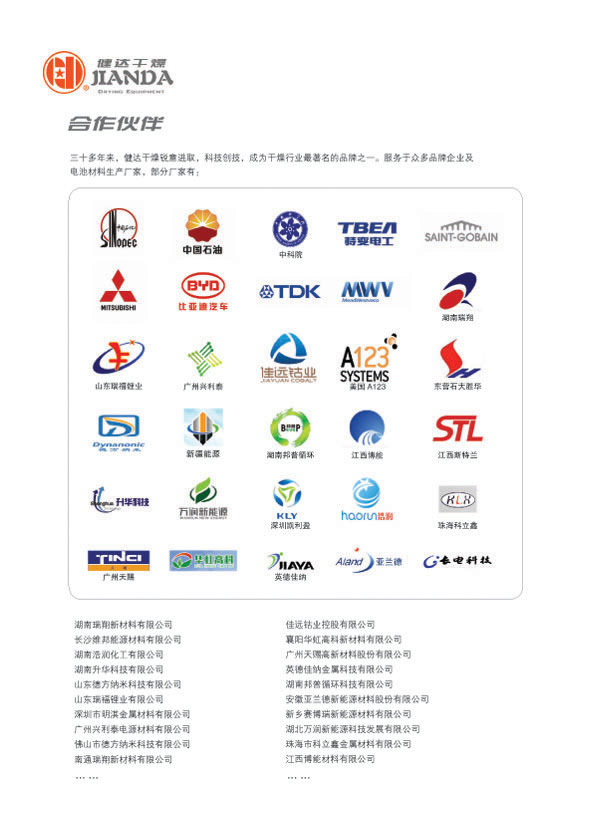 電池材料幹(gàn)燥設備合作商 電池材料幹燥設備合作(zuò)商
